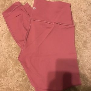 Lululemon mauve pink wunder under size 10